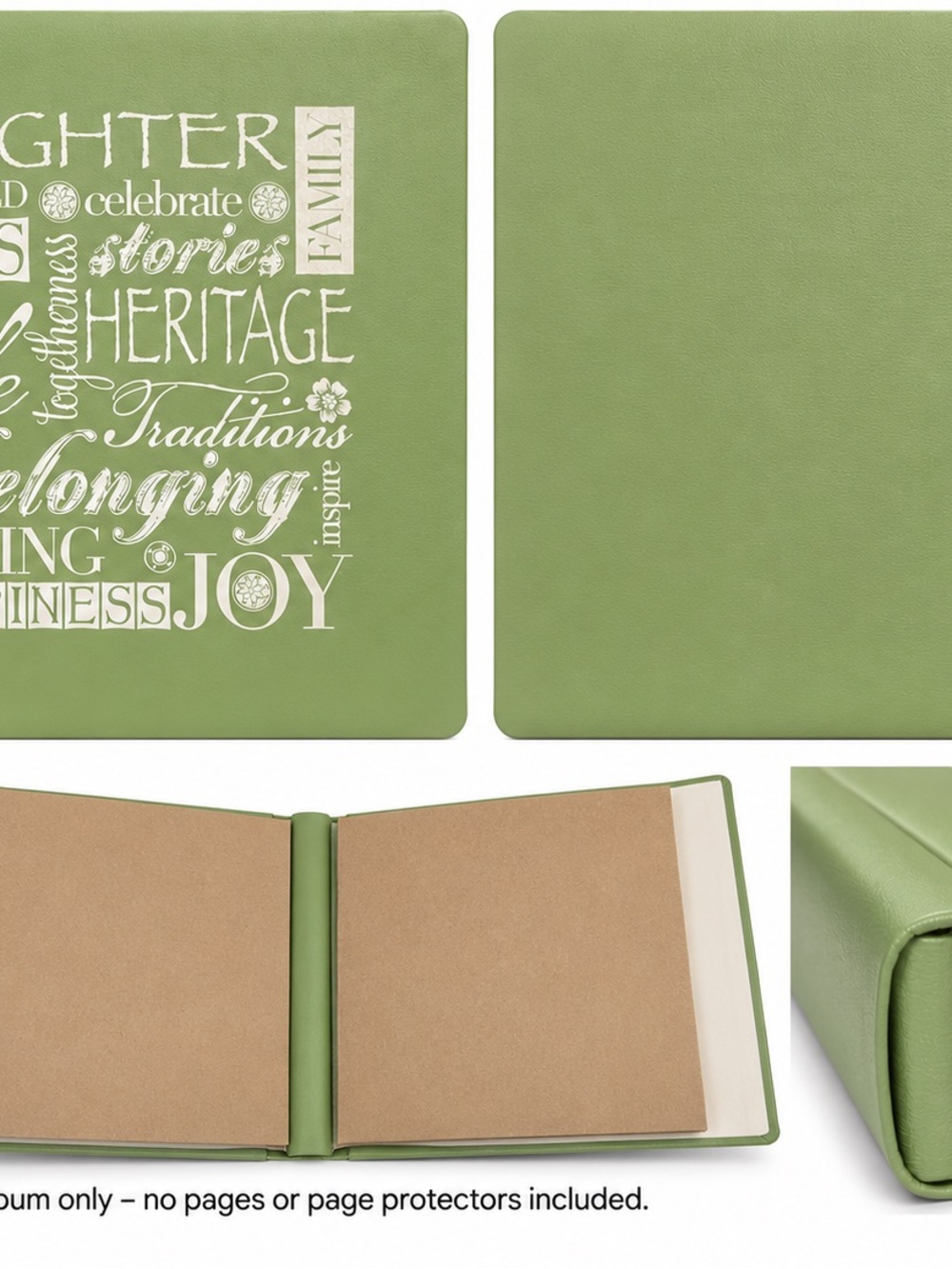 Creative Memories 12x12 Light Green Heritage / Laughter Cover Album NEW